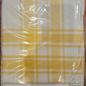 Yellow and White Plaid Fabric